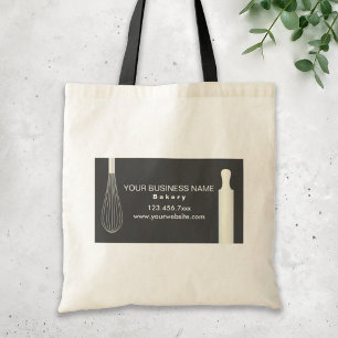Simple Modern Bakery Pastry Chef Baking Business Tote Bag