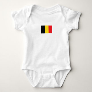 Simple Modern Belgium National Flag Apparel Baby Bodysuit