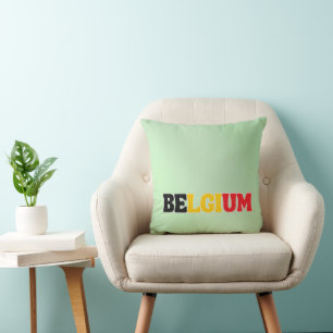Simple Modern Belgium National Flag Apparel Cushion