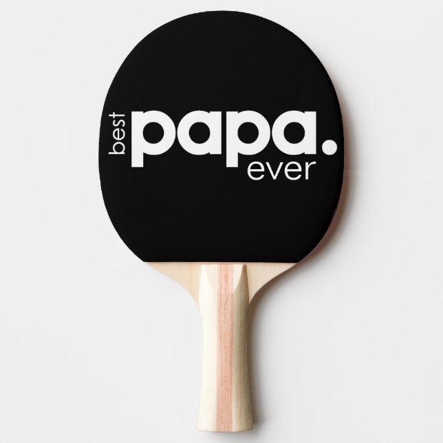 Simple Modern Best Papa Ever  Ping Pong Paddle (Front)