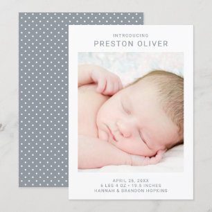 Simple Modern Birth Announcement