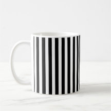 Simple Modern Black and White Vertical Striped
