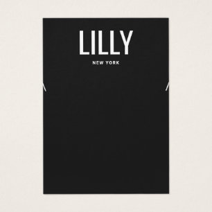 Simple Modern Black Necklace Display Card