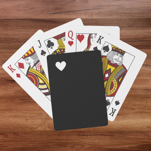 Simple Modern Black White Playing Cards (Creator Uploaded)