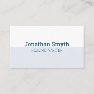 Simple Modern Blue Business Card