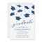 Simple Modern Blue Graduation Party Invitations