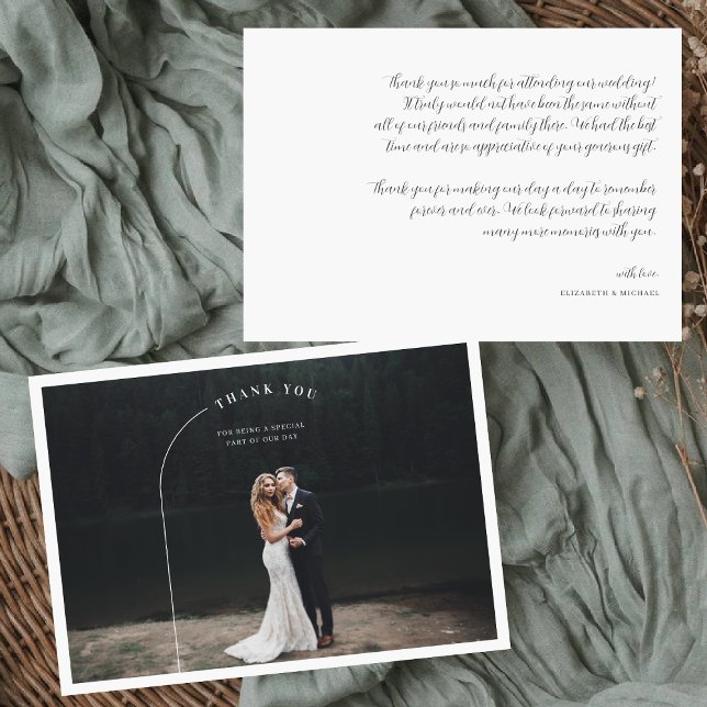 Simple Modern Boho | Photo Wedding Thank You (Creator Uploaded)