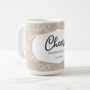 Simple Modern Bow pattern Coffee Mug