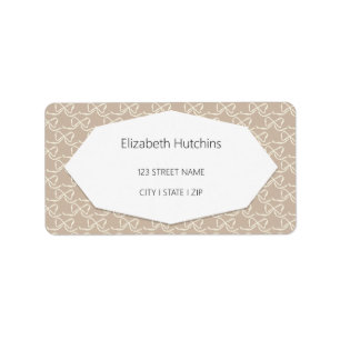 Simple Modern Bow pattern Label