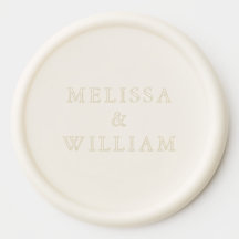 Simple Modern Bride & Groom Names Wedding