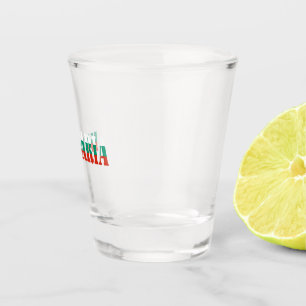 Simple Modern Bulgaria National Flag Apparel Gift Shot Glass