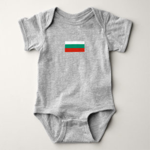 Simple Modern Bulgaria National Flag Gifts Baby Bodysuit
