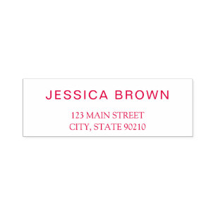 Simple Modern Business Address  Self-inking Stamp