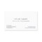 Simple Modern Business Card