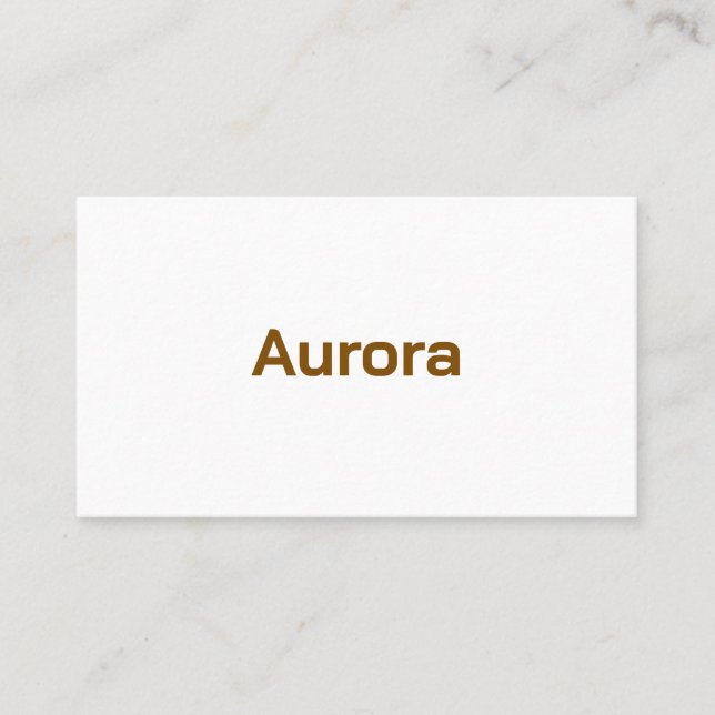 Simple Modern Business Card (Front)