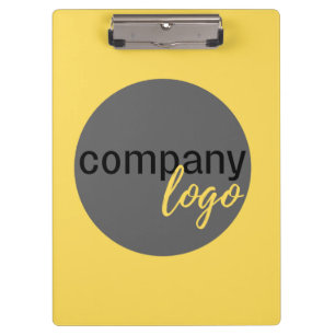 SIMPLE MODERN BUSINESS COMPANY LOGO BRAND YELLOW CLIPBOARD