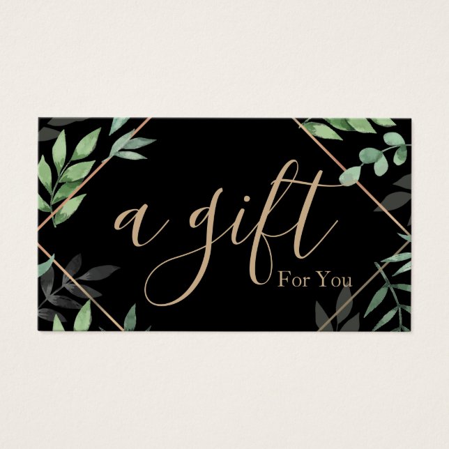 Simple & Modern Business Gift Certificate (Front)