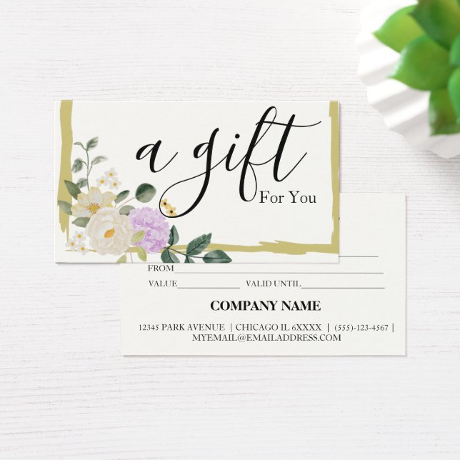 Simple & Modern Business Gift Certificate (Desk)