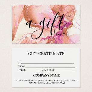 Simple & Modern Business Gift Certificate