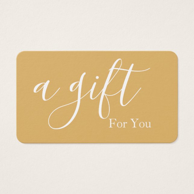 Simple & Modern Business Gift Certificate (Front)