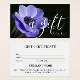 Simple & Modern Business Gift Certificate