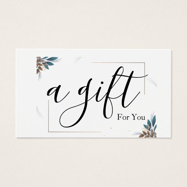Simple & Modern Business Gift Certificate (Front)