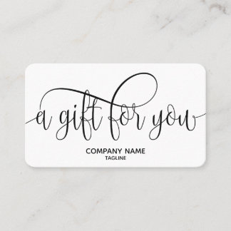 Simple & Modern Business Gift Certificate