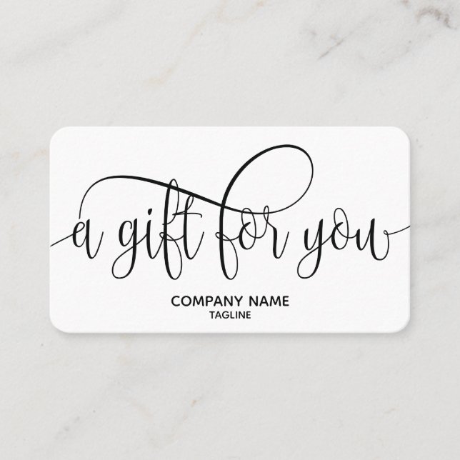 Simple & Modern Business Gift Certificate (Front)