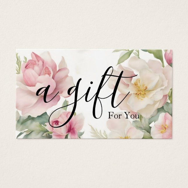 Simple & Modern Business Gift Certificate (Front)