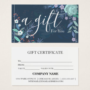 Simple & Modern Business Gift Certificate