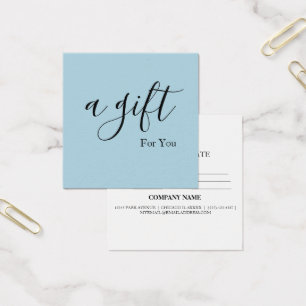 Simple & Modern Business Gift Certificate