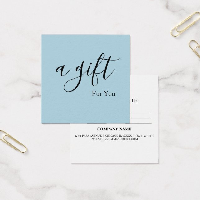 Simple & Modern Business Gift Certificate (Office)