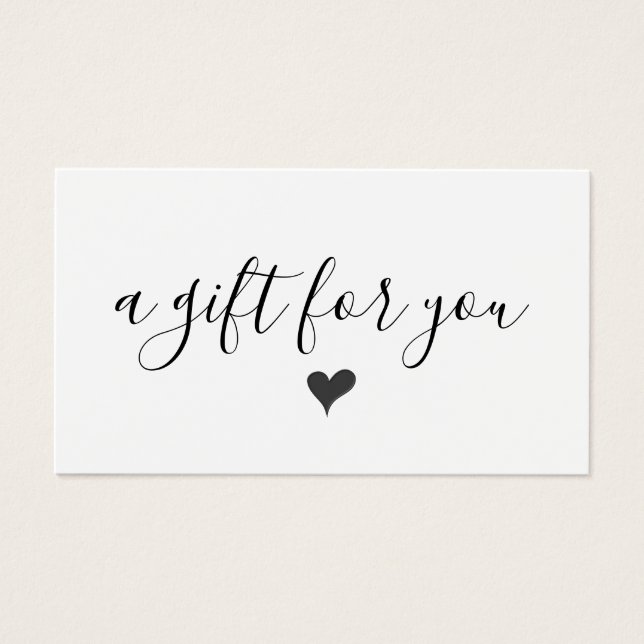 Simple Modern Business Gift Certificate  (Front)