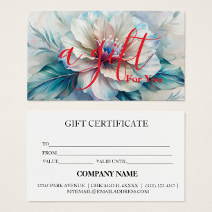 Simple & Modern Business Gift Certificate