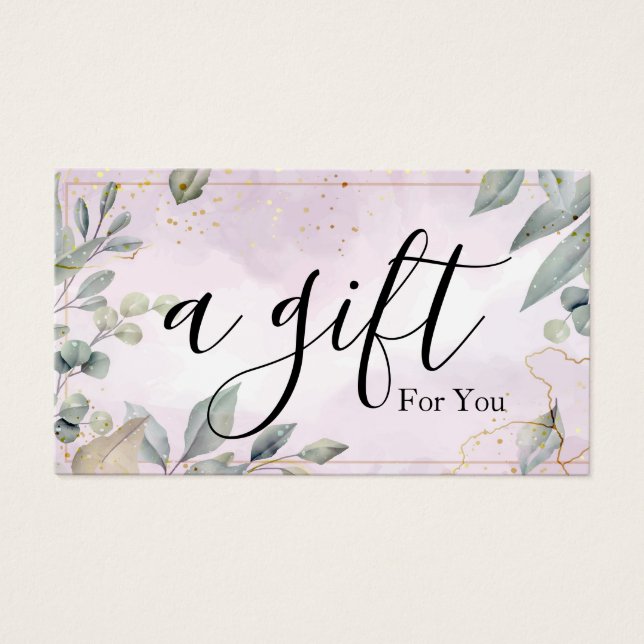 Simple & Modern Business Gift Certificate (Front)