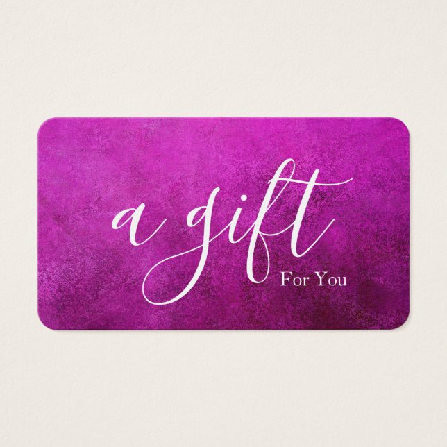 Simple & Modern Business Gift Certificate (Front)