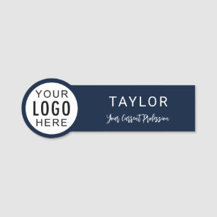 Simple Modern Business Logo Corporate Events Name Tag