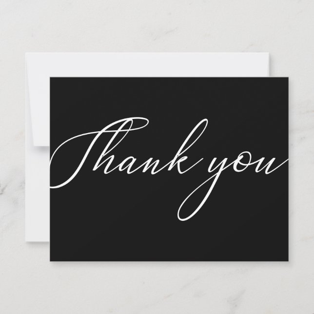 Simple Modern Business Package Thank You Card (Front)