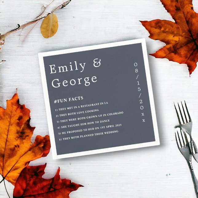 Simple Modern Calligraphy Classy Elegant Wedding Napkin (Creator Uploaded)