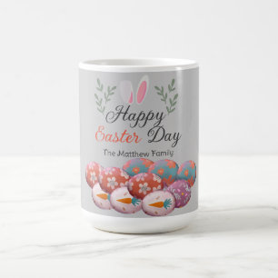 simple Modern Calligraphy Happy Easter family Coffee Mug