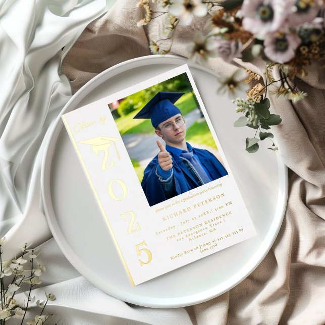 Simple Modern Calligraphy Photo Graduation (Creator Uploaded)