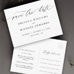 Simple Modern Calligraphy Wedding Save Our Date Announcement Postcard<br><div class="desc">Simple and Modern Calligraphy Wedding Save The Date Postcard.  For more advanced customisation of this design,  Please click the "Customise" button above! Matching items are also available.</div>