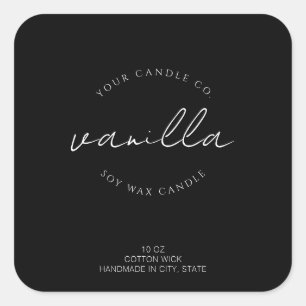 Simple Modern Candle Label