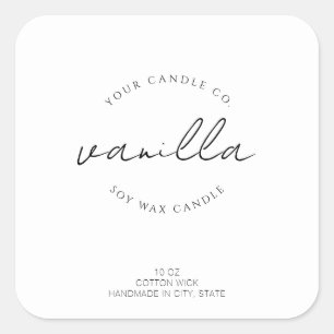 Simple Modern Candle Label