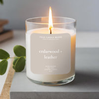 Simple Modern Candle Product Label