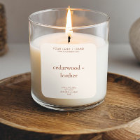 Simple Modern Candle Product Label