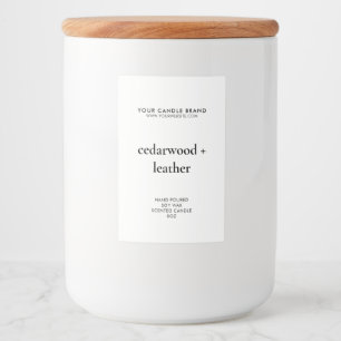Simple Modern Candle Product Label