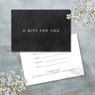 Simple Modern Chalkboard Gift Certificate