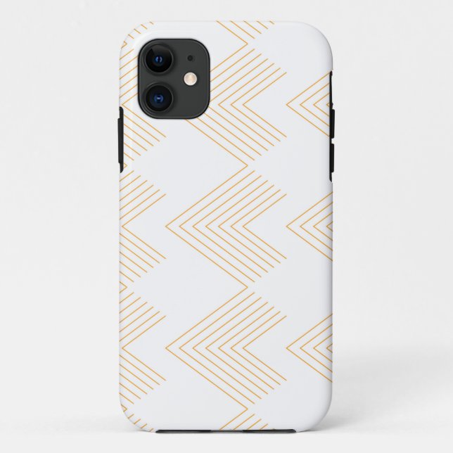 Simple, modern chevron arrow shape graphic pattern Case-Mate iPhone case (Back)