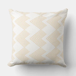 Simple, modern chevron arrow shape graphic pattern cushion